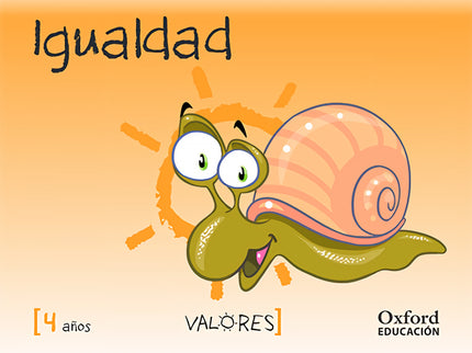 Libro Educación En Valores 4 Años. Igualdad: .