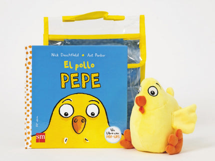Libro El Pollo Pepe: Este set contiene el libro con pop-ups favorito de los niños de 1 y 2 años y un muñeco del pollo Pe