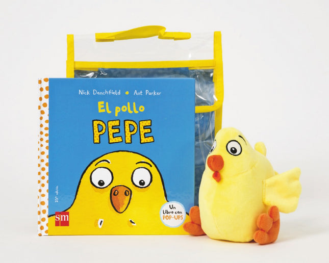 Libro El Pollo Pepe: Este set contiene el libro con pop-ups favorito de los niños de 1 y 2 años y un muñeco del pollo Pe