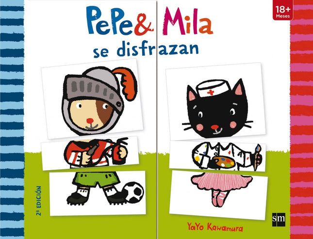 Libro Pepe &amp;mila Se Disfrazan: Coneste divertido libro de cartón troquelado el niñopodrá hacer muchas combinaciones 