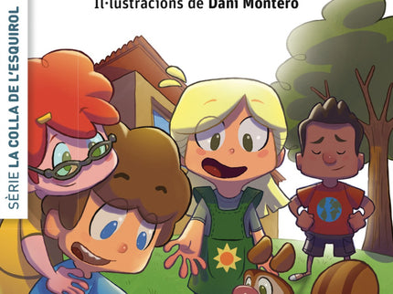 Libro El Rebost Màgic: Rasi, la mascota de la colla de l'esquirol, ha perdut una avellana. La va deixar amagada al pati 