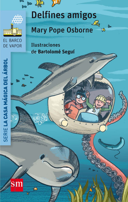 Libro Delfines Amigos: El hada Morgana propone a Jack y Annie que se conviertan en maestros bibliotecarios. Para ello ha