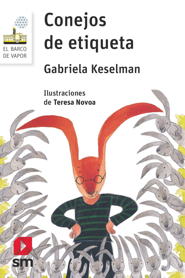 Libro Conejos De Etiqueta: Los señores Conejo tienen que dejar a sus veinte hijos en casa con la abuela Conejo. Son tantos, y ella es tan despistada, que decide poner etiquetas a todos sus nietos: el perezoso, el vago, el simpático...