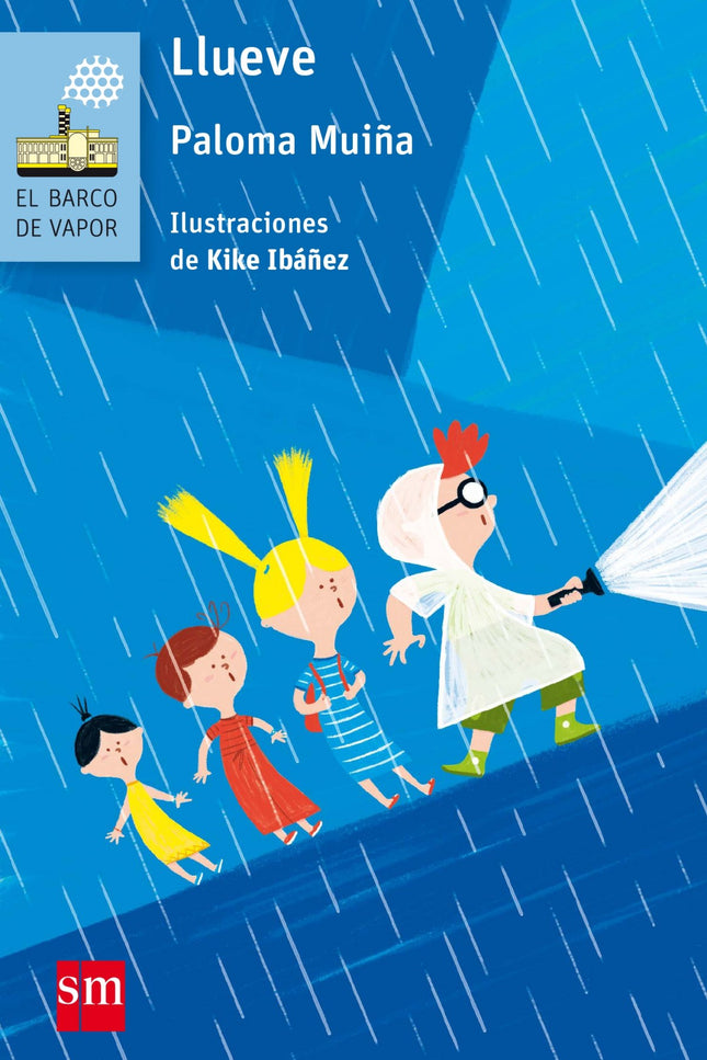 Libro Llueve: ¿Qué se puede hacer una tarde de verano, en la playa, si llueve? Aburrirse. . . Pero cuando aparecen dos e