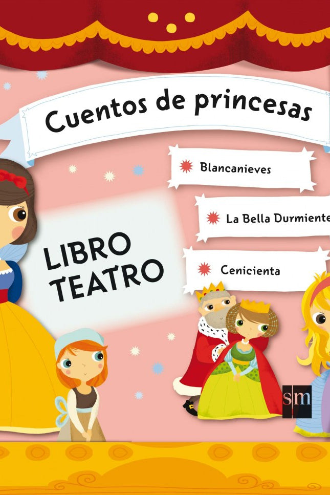 Libro Cuentos De Princesas: Este pack contiene un libro, 5 decorados y 16 personajes de cuento. En el libro de 22 página