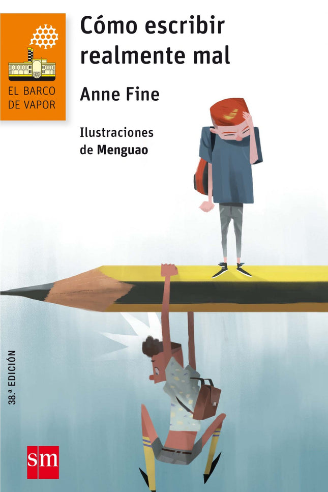 Libro Cómo Escribir Realmente Mal: Martín Vicente es un niño que ha llegado nuevo al colegio. La señorita le sienta al l