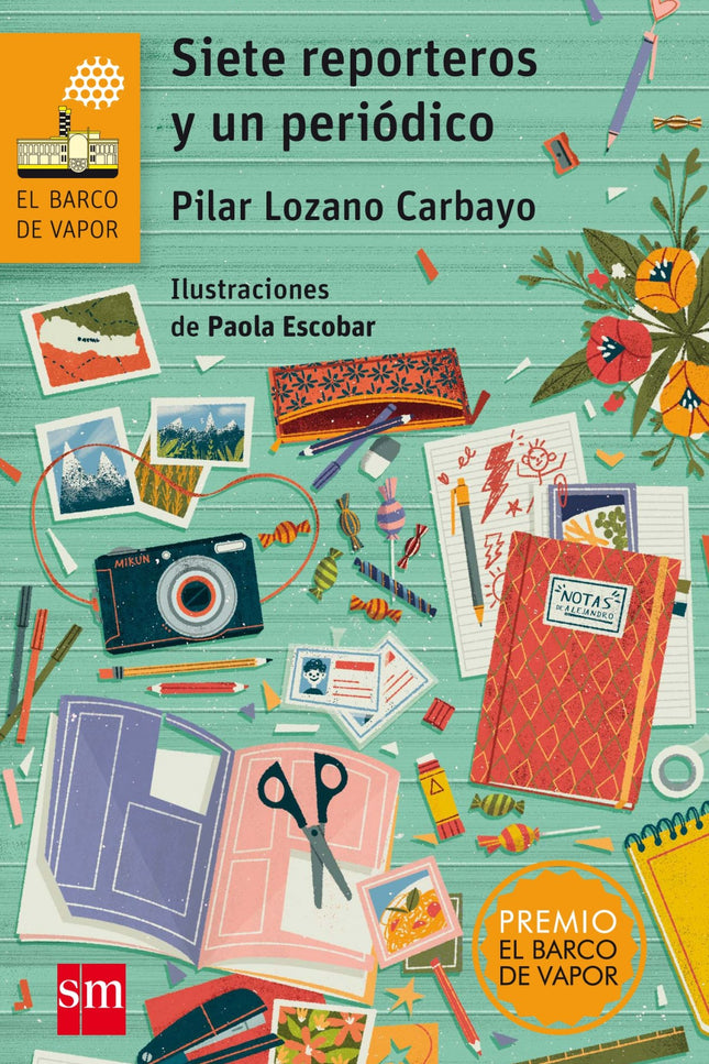 Libro Siete Reporteros Un Periódico: Alejandro, un chico de once años, quiere dirigir un periódico en su escuela. El pro