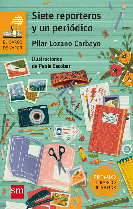 Libro Siete Reporteros Un Periódico: Alejandro, un chico de once años, quiere dirigir un periódico en su escuela. El pro