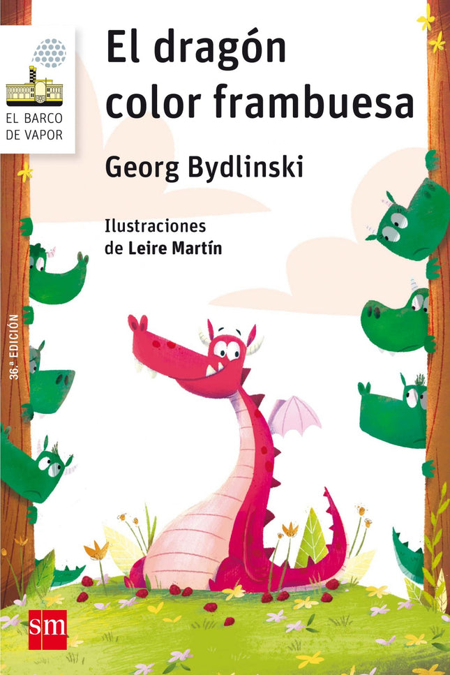 Libro El Dragon Color Frambuesa: Al pequeño dragón le gustaba tanto comer frambuesas que tenía la piel completamente sal