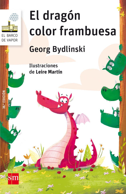 Libro El Dragon Color Frambuesa: Al pequeño dragón le gustaba tanto comer frambuesas que tenía la piel completamente sal