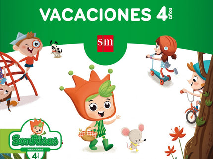 Libro Vacaciones 4 Años. Sonrisas: Los cuadernos de Vacaciones de SM para la etapa de Infantil tienen como finalidad que