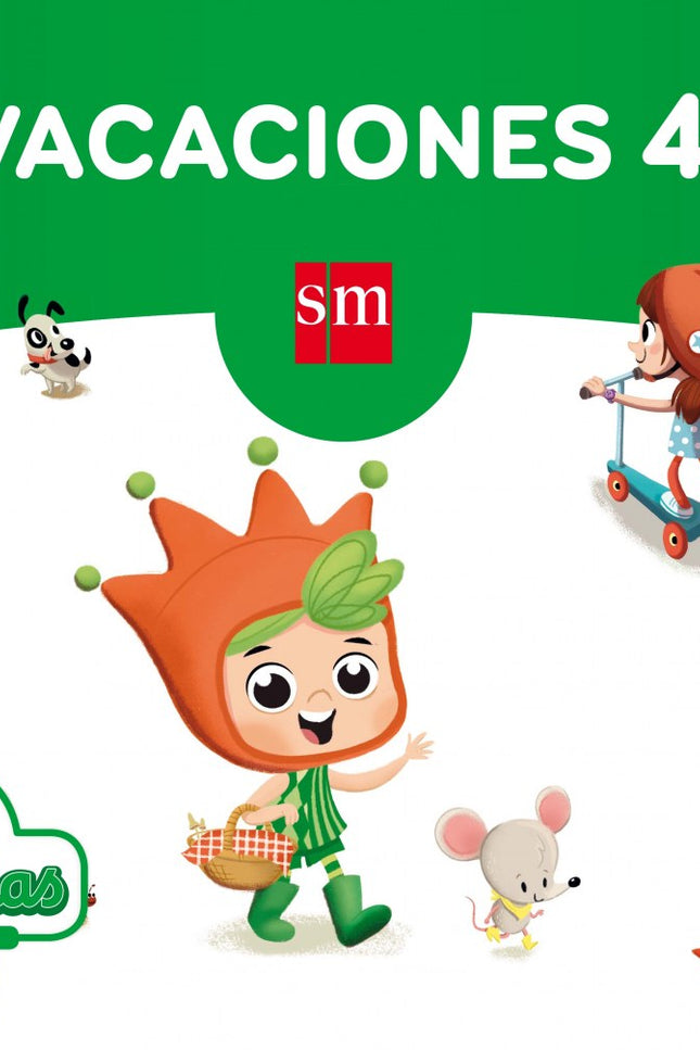 Libro Vacaciones 4 Años. Sonrisas: Los cuadernos de Vacaciones de SM para la etapa de Infantil tienen como finalidad que