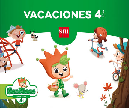 Libro Vacaciones 4 Años. Sonrisas: Los cuadernos de Vacaciones de SM para la etapa de Infantil tienen como finalidad que