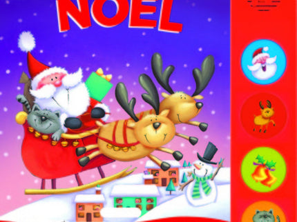 Libro Papá Noel (botones Ruidosos): Papá Noel tiene que repartir los regalos de Navidad. ¿Quieres acompañarle? Pulsa los