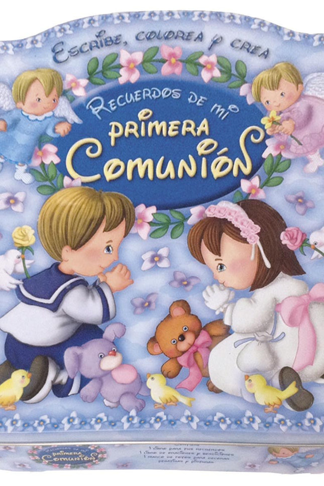 Libro Recuerdos De Mi Primera Comunión: Un precioso estuche en el que encontrarás un libro para guardar tus recuerdos de