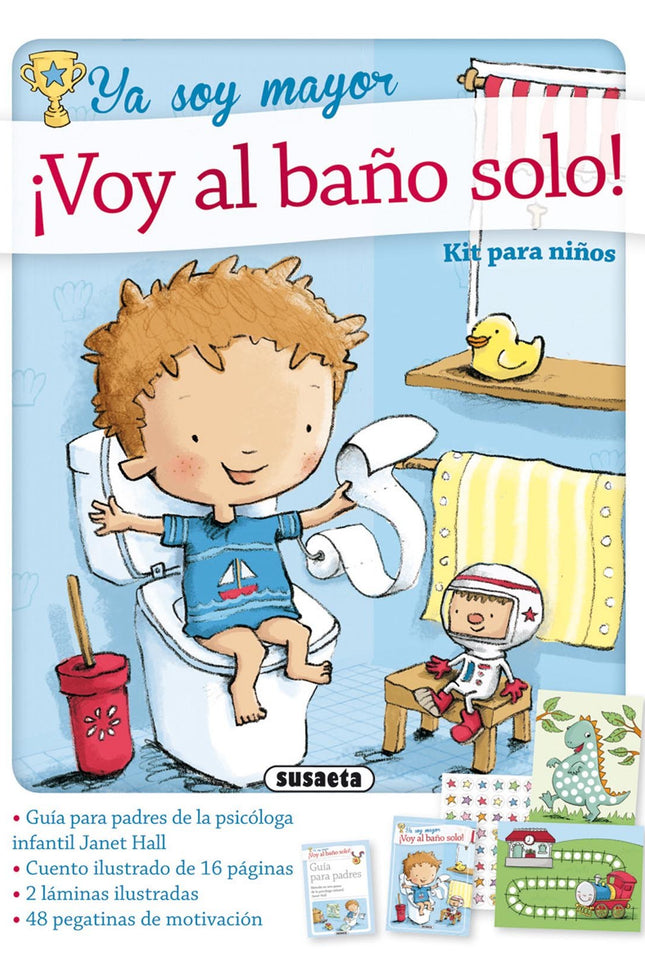 Libro ¡voy Al Baño Solo!: Un paquete imprescindible para ayudar al niño a ir al baño solo. Incluye un libro ilustrado y 
