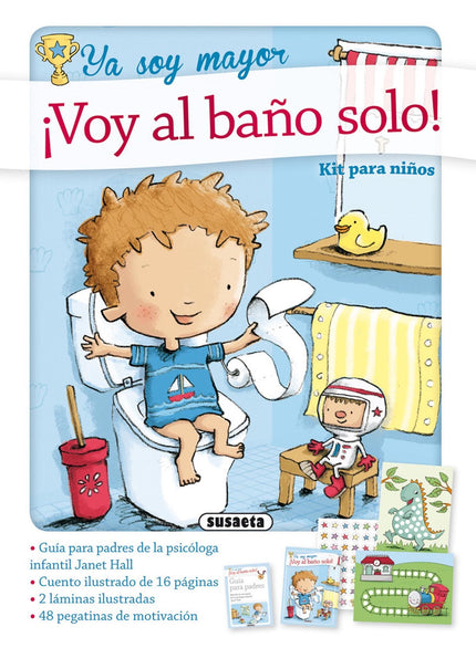 Libro ¡voy Al Baño Solo!: Un paquete imprescindible para ayudar al niño a ir al baño solo. Incluye un libro ilustrado y 
