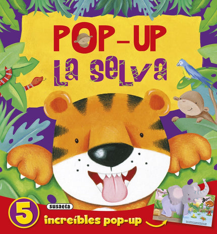 Libro La Selva: Explora la selva y conoce a los animales que viven en ella. íTodos sus habitantes asoman la cabeza en es