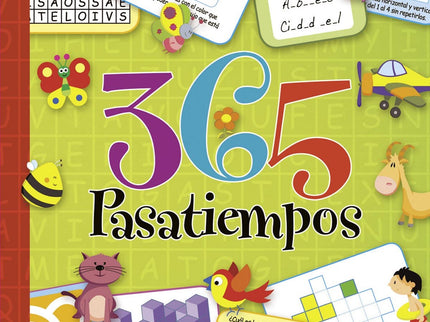 Libro 365 Pasatiempos: Desarrolla tu talento con los pasatiempos más variados, desde los clásicos laberintos y sopas de 