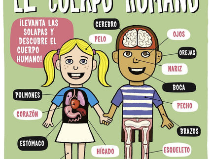 Libro El Cuerpo Humano: Echa un vistazo de cerca al increíble cuerpo humano y averigua qué ocurre bajo tu piel. Levanta 