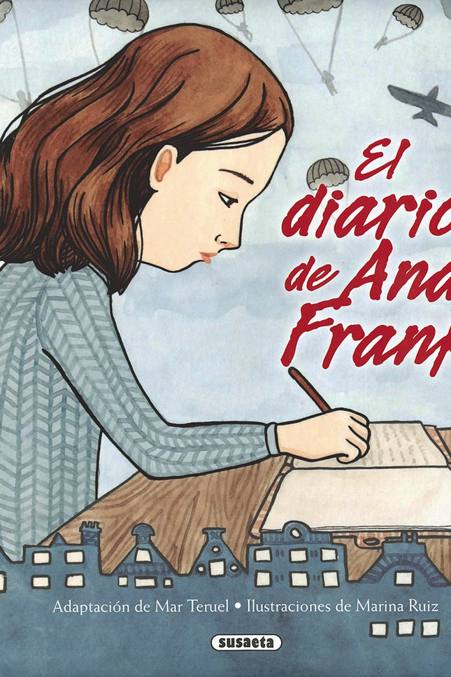 Libro El Diario De Ana Frank: Ana Frank fue una niña judía que vivió escondida de los alemanes junto con su familia dura