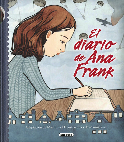 Libro El Diario De Ana Frank: Ana Frank fue una niña judía que vivió escondida de los alemanes junto con su familia dura