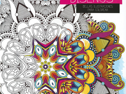 Libro Diseños: Este cuaderno recoge las obras de diversos artistas: 48 láminas de gran tamaño y microperforadas para cor