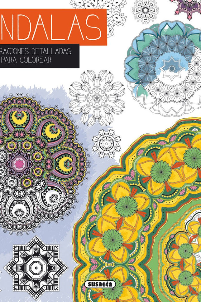 Libro Mandalas: Este cuaderno recoge las obras de diversos artistas. Se trata de dibujos abstractos listos para colorear