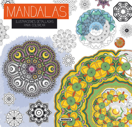 Libro Mandalas: Este cuaderno recoge las obras de diversos artistas. Se trata de dibujos abstractos listos para colorear