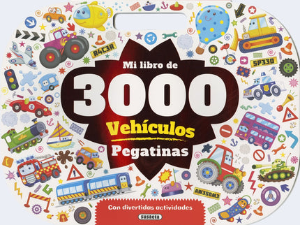 Libro Vehiculos: Nada menos que 3. 000 pegatinas de vehículos encontrarás en el interior de este libro, con las que podr