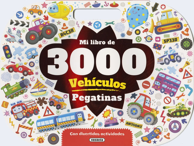 Libro Vehiculos: Nada menos que 3. 000 pegatinas de vehículos encontrarás en el interior de este libro, con las que podr