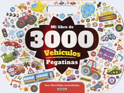 Libro Vehiculos: Nada menos que 3. 000 pegatinas de vehículos encontrarás en el interior de este libro, con las que podr