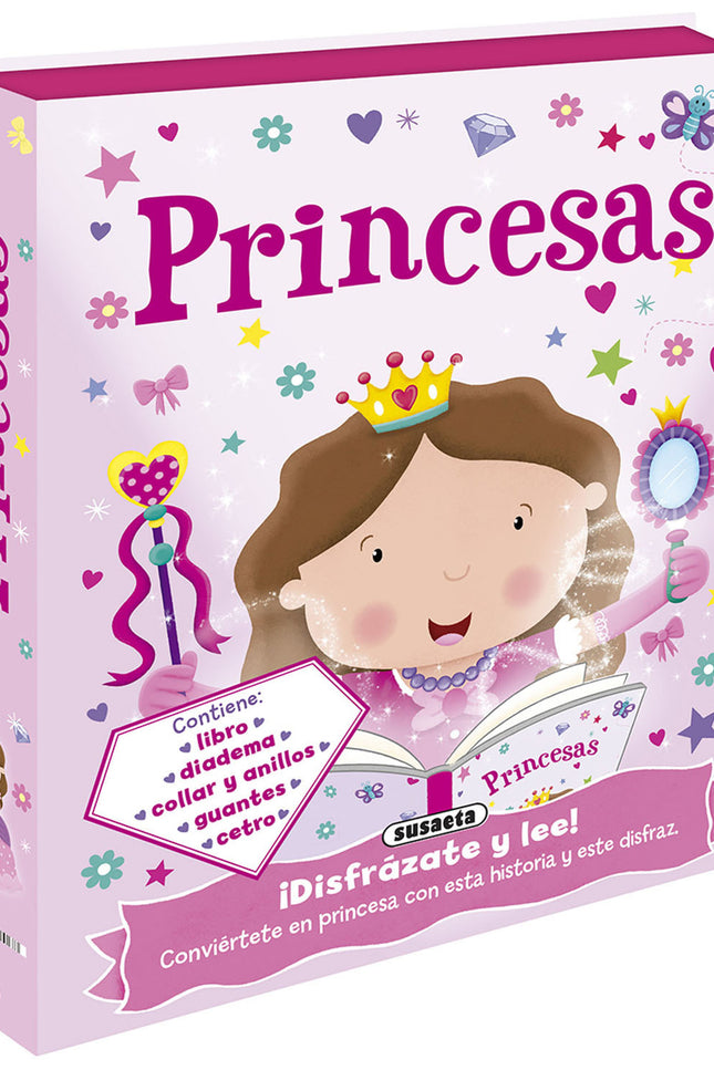 Libro Princesas: ¿Quieres asistir al gran baile real? Prepárate para convertirte en una princesa con todos los accesorio