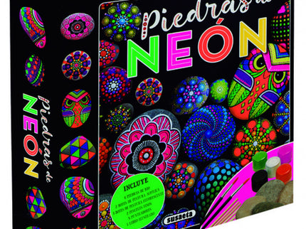 Libro Piedras De Neon: Si te gusta la artesanía y quieres hacer cosas espectaculares, esta pintura flourescente te dejar