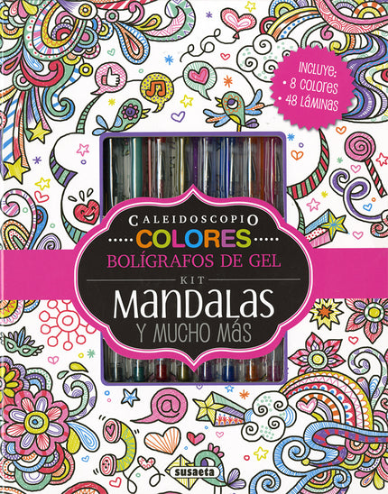 Libro Mandalas: Disfruta de una experiencia electrizante con las láminas y los colores brillantesde este libro de colorear, que incluye mandalas y otros patrones diversos. Diseñadas para realzar los detalles cuando son coloreadas, con estas láminas extraíbles podrás decorar tu habitación o regalarlas a quien tú prefieras.