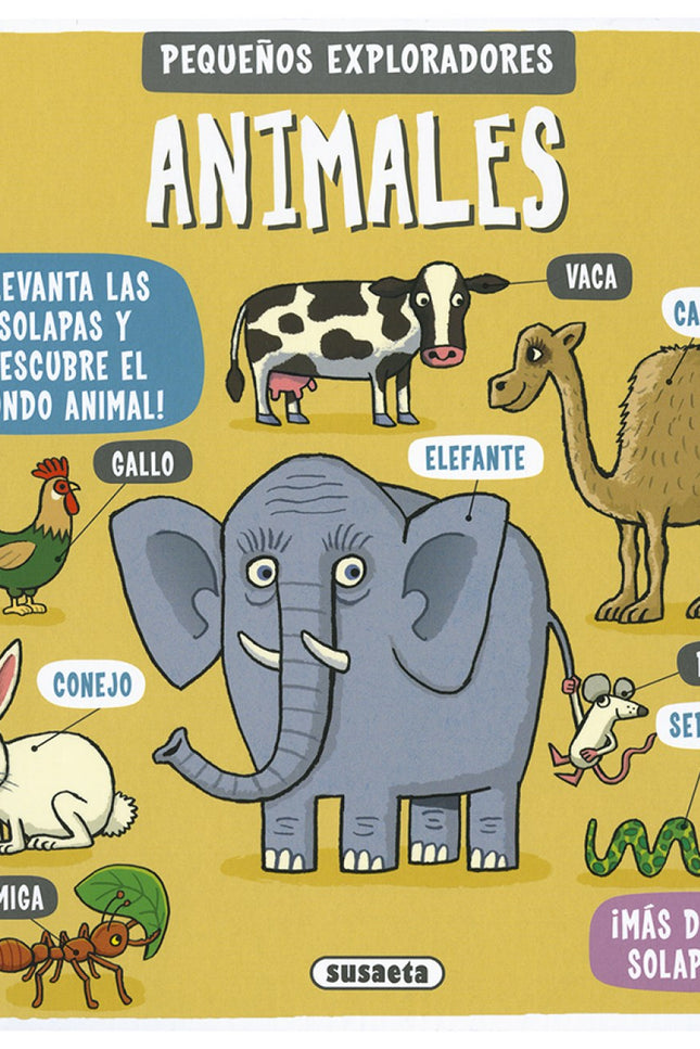 Libro Animales: Echemos un vistazo de cerca al mundo animal y descubramos dónde viven algunos de ellos. Levanta la solapa y averigua cómo viven, qué comen y qué les gusta hacer.