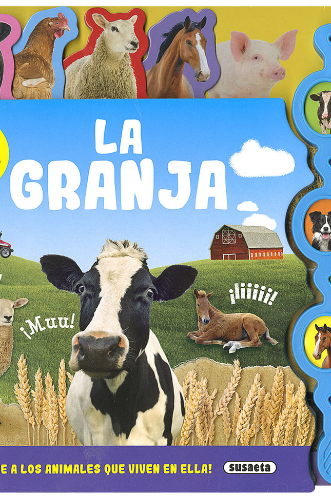 Libro La Granja: Con 10 sonidos de animales y pestañas con formas fáciles de usar, este libro es la manera perfecta de conocer a los animales de la granja.