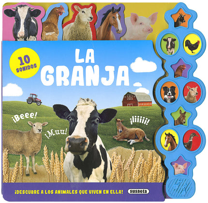 Libro La Granja: Con 10 sonidos de animales y pestañas con formas fáciles de usar, este libro es la manera perfecta de conocer a los animales de la granja.