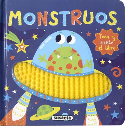 Libro Monstruos: Los monstruos más divertidos te esperan en este libro de texturas de silicona que los más pequeños no podrán dejar de tocar. Lee las rimas, toca el libro íy siéntelo!