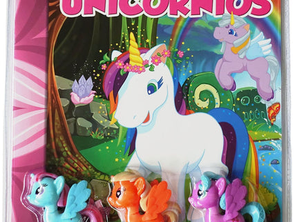 Libro Unicornios: Lee, colorea y juega con las figuras de unicornios que encontrarás junto al libro.