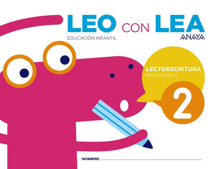 Libro Leo Con Lea 2 Mayúsculas 4 Años: .