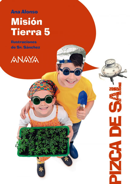 Libro Misión Tierra 5: Adrián se despierta después de un largo sueño en la nave espacial que le ha conducido, junto con 