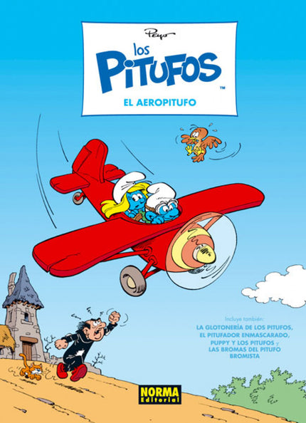 Libro El Aeropitufo: ESTE NUEVO VOLUMEN DE LA COLECCION INCLUYE:El Aeropitufo. La glotonería de los Pitufos. El Pitufo e