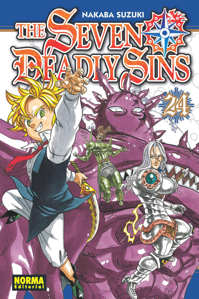 Libro The Seven Deadly Sins 24: íHOMBRES VALEROSOS, ENSALZADOS COMO LOS MÁS FUERTES, SE ENFRENTARÁN A LOS DIEZ MANDAMIENTOS EN LA PRIMERA LÍNEA DE BATALLA! Tras impedir que Elizabeth caiga en manos de los Diez Mandamientos, provoca el cañonazo que señalará el comienzo del contraata