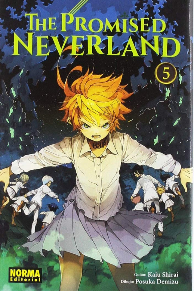 Libro The Promised Neverland 5: íCOMIENZA LA HUIDA! Emma, Ray y los demás ponen en marcha su plan de fuga.