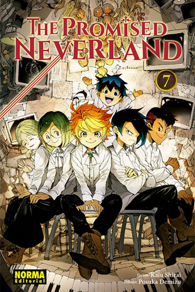 Libro The Promised Neverland 7: íLO HEMOS LOGRADO, HEMOS LLEGADO AL PUNTO B06-32! Los 15 niños fugados de la granja Grace Field finalmente consiguen llegar, siguiendo las pistas dejadas por William Minerva, a las coordenadas B06-32.
