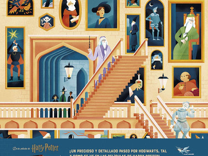 Libro Explorar Hogwarts: íUN PRECIOSO Y DETALLADO PASEO POR HOGWARTS, TAL Y COMO SE VE EN LAS PELÍCULAS DE HARRY POTTER! Explora las distintas salas del Colegio Hogwarts de Magia y Hechicería en este precioso libro con ilustraciones llenas de detalles.