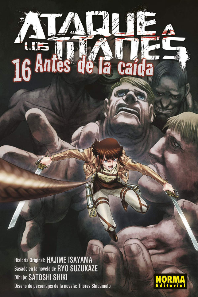 Libro Ataque A Los Titanes Antes De La Caída 16: EL PELOTÓN DE ROSA INICIA LA EXPEDICIÓN FUERA DE LOS MUROS El capitán Carlo, Kyklo y los demás miembros del nuevo cuerpo de exploración por fin inician la expedición extramuros, en medio de un tiempo amenazador. Rosa, recién nombrada jefa de pelotón