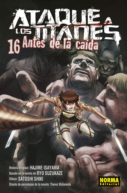 Libro Ataque A Los Titanes Antes De La Caída 16: EL PELOTÓN DE ROSA INICIA LA EXPEDICIÓN FUERA DE LOS MUROS El capitán Carlo, Kyklo y los demás miembros del nuevo cuerpo de exploración por fin inician la expedición extramuros, en medio de un tiempo amenazador. Rosa, recién nombrada jefa de pelotón