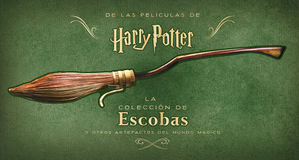 Libro Harry Potter: La Colección De Escobas Y Otros Artefactos Del Mundo Mágico: TODA ESCOBA TIENE SU HISTORIA  En las películas de Harry Potter, las escobas mágicas son artefactos encantados que permiten a sus jinetes volar como una exhalación de un lugar a otro. Se pueden utilizar para esquivar peligrosos dragones, para escapar de los mortífagos y otras fuerzas oscuras, o para surcar los aires y disputar un movidito partido de Quidditch.